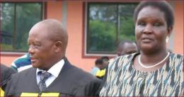 Kapenguria MP Samuel Moroto with his now-deceased wife in a past function.